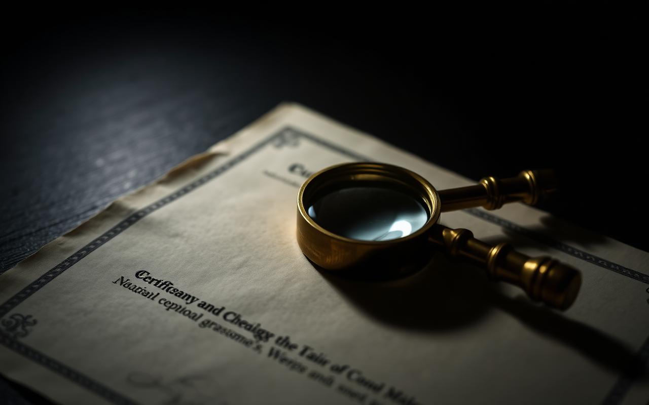 A brass jeweller's loupe resting on a velvet cloth beside a single uncut stone A brass jeweller's loupe resting on a velvet cloth beside a single uncut stone