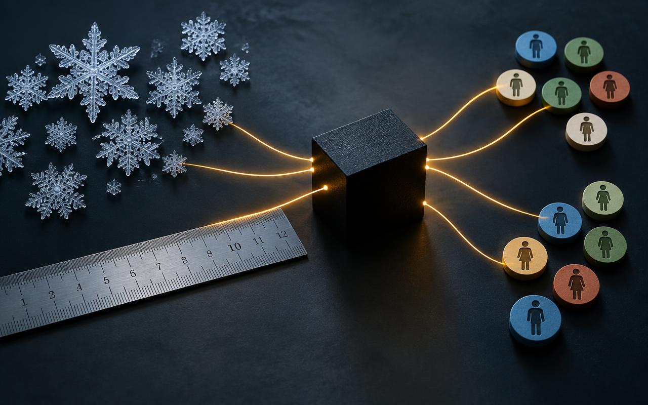 Snow, a ruler, and demographic tokens incorrectly linked to a black-box model